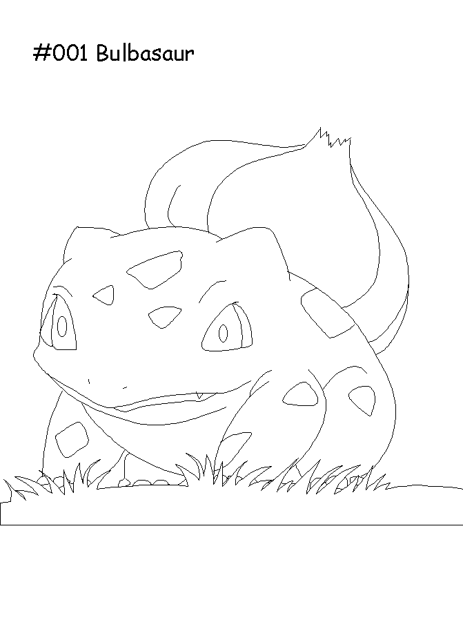coloriage pokemon bulbizar bulbasaur